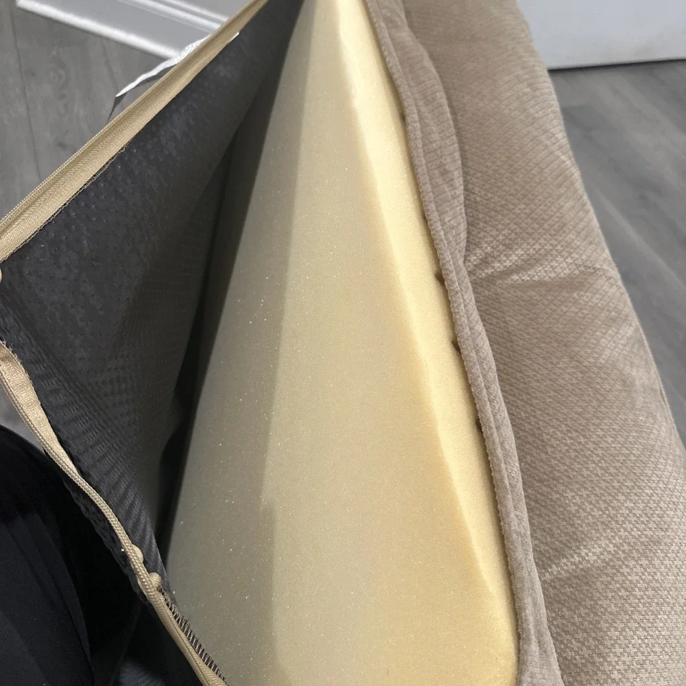 Serta® Ortho Foam Quilted Couch Pet Bed Tan 34 X 24 X 8 Plush Washable